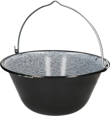 Productafbeelding van Groot emaillen goulashketel voor driepoot-frame - 25 liter
