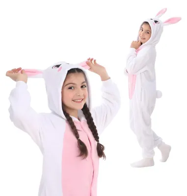 Immagine prodotto di Onesie Kigurumi Pigiama Coniglio Costume Travestimento Bambini 95 - 105cm