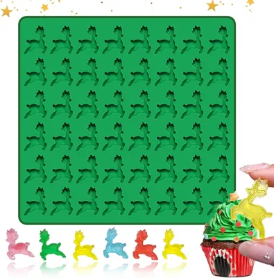 Immagine prodotto di Stampo natalizio in silicone a forma di cervo 48 alla volta