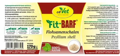 Image de cdVet Fit-BARF Flohsamenschalen 170 g