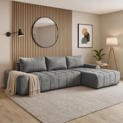 Ecksofa mit Schlaffunktion und Liegefläche: 128 x 234 cm
Breite: 290 
Höhe: 75 cm
Tiefe: 169 cm
