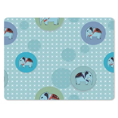 Produktbild von MuchoWow® Mauspad Mousepad Elefant - Punkte - Design 40x30 cm - Mousepads - Maus Mat - Pad - Mausunterlage - Anti Rutsch
