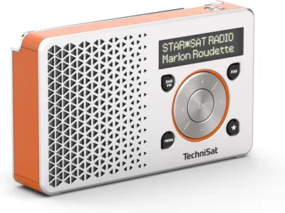 Immagine prodotto di TechniSat DigitRadio 1 - Radio DAB portatile - 1 watt - argento, arancio