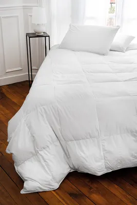 Deckbett aus Perkal-Baumwolle, 240x260 cm, weiß