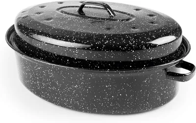 Produktbild von Ibili ovale Schmortopf – 38 x 28 x 15 cm – Emaillierter Stahl