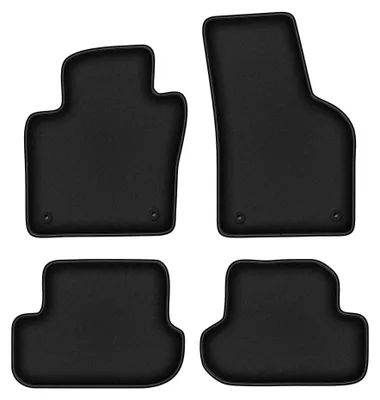 Productafbeelding van Velours automatten voor Volkswagen Beetle 2012-2019 (cabrio/coupé) – 4-delig, zwart, op maat – Wielganizator DURBAN