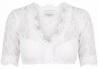 Produktbild von Dirndlbluse Grace Spitze ecru L