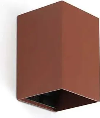 Produktbild von LUNE quadratische glatte Terrakotta-Wandleuchte mit Schalter 40533