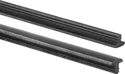 Obrázek produktu pro QUEST Protiskluzový schodišťový profil PVC 4,5 mm, 25m drážkovaný, černo-stříbrná