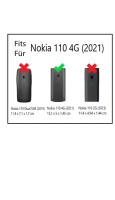 Obrázok produktu pre Ledertasche mit Gürtelclip für Nokia 105 / 110 4G