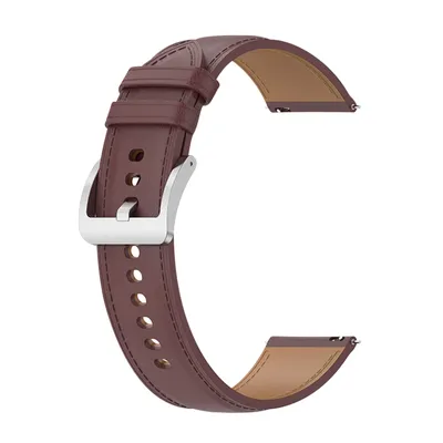 Produktbild von Avizar, Lederarmband für Samsung Galaxy Watch 3 45mm / Huawei Watch GT3 / GT2 46mm, Braun