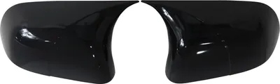 Image de Coques de rétroviseurs Couverture de rétroviseur pour Dacia Dokker 2012-2021 ABS noir brillant 2pcs