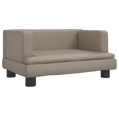 Zdjęcie produktu dla vidaXL Legowisko dla psa cappuccino brązowe 60x40x30 cm imitacja skóry