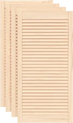 Image de vidaXL Portes d'armoire design à lamelles 4 pcs 99,3x49,4 cm bois massif