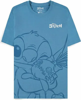 Produktbild von DIFUZED Disney Lilo & Stitch - Hugging Stitch, T-Shirt, Erwachsener, Uni, Blau, Abbildung, M