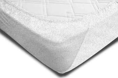 Produktbild von Spannbettlaken FROTTEE 140x200 cm - 160x200 cm weiß Spannbetttuch Bettlaken
