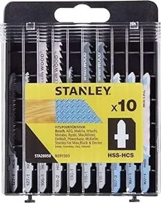 Image de Stanley STA28050-XJ Lames de scie sauteuse à queue, bois et métal, 10 pièces