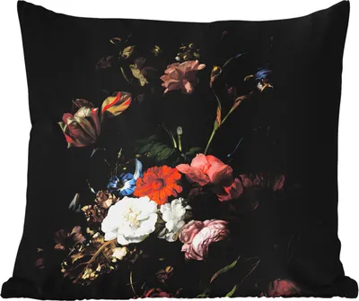 Produktbild von MuchoWow® Outdoor Kissen - Vase mit Blumen - Gemälde von Rachel Ruysch - 60x60 cm - Wetterfest - Lounge Kissen - Dekoration - Schlaf Kissen