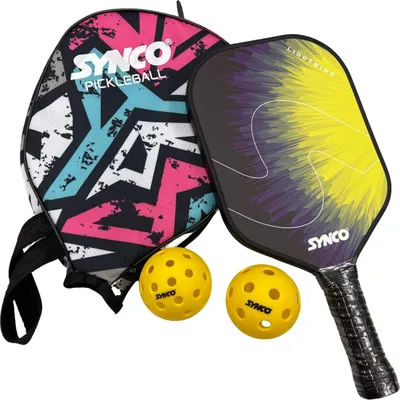 Produktbild von Synco Pickleball Set 1 Fiberglas Schläger & 2 Pickleball 1060