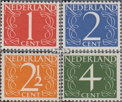 Produktbild von Briefmarken Niederlande 1946 Mi 468Y x A-471Y x A (kompl.Ausg.) postfrisch Freimarken: Ziffern