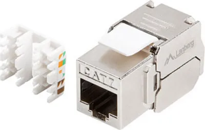 Produktbild von LANBERG Keystone Modul RJ45 CAT. 7 FTP 180° werkzeuglos