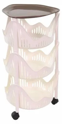 Image de Chariot de cuisine - D 40 cm x H 64,5 cm - Taupe