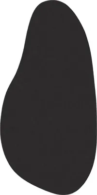 Produktbild von "Winteraktion" Teppich HUARTE Schwarz 100 x 200 cm Polyester - Designerteppiche CC17749