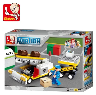 Produktbild von Klemmbausteine Sluban SL95229 - Flugzeuglader (222 Teile) M38 - Spielset - Klemmbausteine - Flugzeug - Spielfigur - Luftfahrt - Bunt