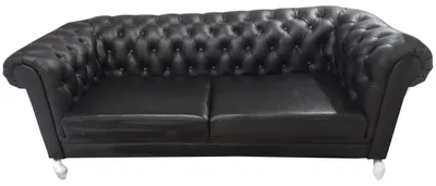 Immagine prodotto di Divano Chesterfield divano a 3 posti divano in pelle divani neri divani nuovi