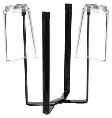 Flessenhouder – klappbar, schwarz, 21,5x8,8x12 cm