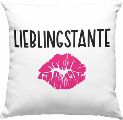 Produktbild von Trendation - Beste Tante Ever Deko-Kissen mit Füllung 40x40 Geschenk Geburtstag Weihnachten Lustig Geschenkideen von Nichte Lieblingstante (Grün)