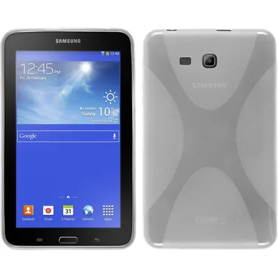 Produktbild von PhoneNatic Case kompatibel mit Samsung Galaxy Tab 3 Lite 7.0 - clear Silikon Hülle X-Style + 2 Schutzfolien