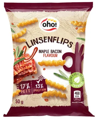 Produktbild von oho! Linsenflips Maple Bacon 50g