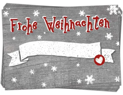 Produktbild von Logbuch-Verlag 25 Aufkleber Etiketten FROHE WEIHNACHTEN Geschenkaufkleber rot weiß grau 7 x 5 cm selbstklebend Geschenke Verpackung weihnachtlich