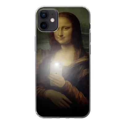 Produktbild von MuchoWow® Handyhülle Schutzhülle Hülle für iPhone 12 mini Mona Lisa - Da Vinci - Telefon Silikon Softcase Handy Hülle - Bild