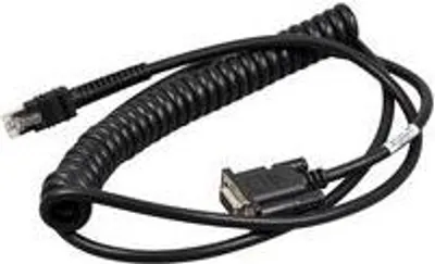 Produktbild von Zebra CBA-R71-C09ZAR, Schwarz, 2,8 m, RS232, DB9, Schwarz