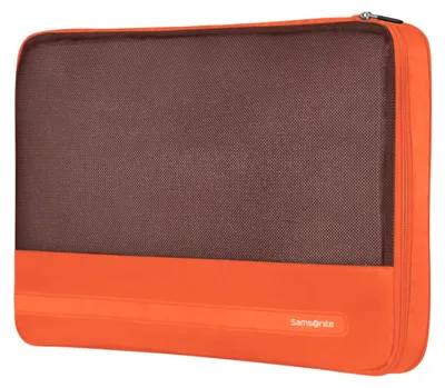 Produktbild von Samsonite TA Revolution - Packwürfel Set 3-teilig, Hochwertiger Reise- & Koffer-Organizer, Packing Cubes für Urlaub, Gepäck-Organizer für Koffer und Rucksack, Orange – 3er-Set