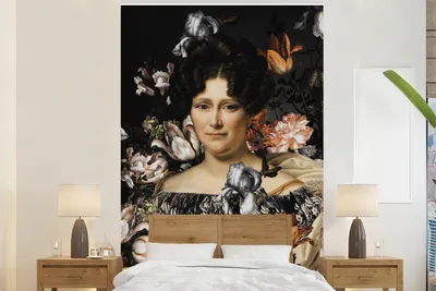 Produktbild von Blumen Fototapete - Breite 170 cm x Höhe 260 cm