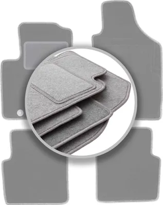 Produktbild von Graue Autofußmatten für: Fiat 500 Cabrio, Schrägheck (2007-2013)