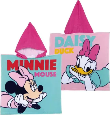 Produktbild von Kinderponcho Disney 50x100 cm - Minnie Maus und Daisy