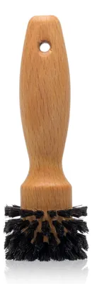 Steckdosenbürste aus Holz mit Rosshaar, 1 Stück, rot