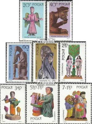 Produktbild von Briefmarken Polen 1969 Mi 1971-1978 postfrisch Volkstümliche Bildhauerkunst