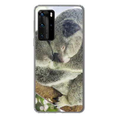 Produktbild von MuchoWow® Handyhülle Schutzhülle Hülle für Huawei P40 Pro Koalas - Knuddeln - Tiere - Jungen - Mädchen Silikon Softcase Handy Hülle - Schutz