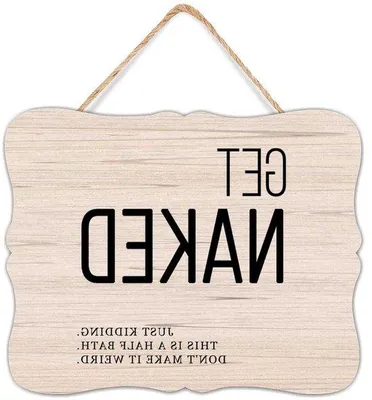 Productafbeelding van Houten Decoratiebord - Wanddecoratie Plaquette - Huis Aankleden - Met Ophangtouw - 20x25cm - Stijl