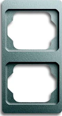 A product image of a double electrical outlet cover frame.