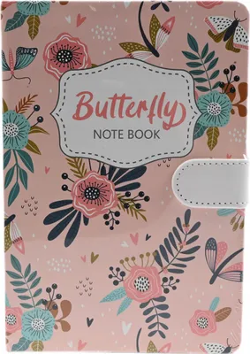 Produktbild von Notizbuch Schmetterling B6 - Tagebuch mit Magnetverschluss Hardcover Kinder Schule Geschenkidee