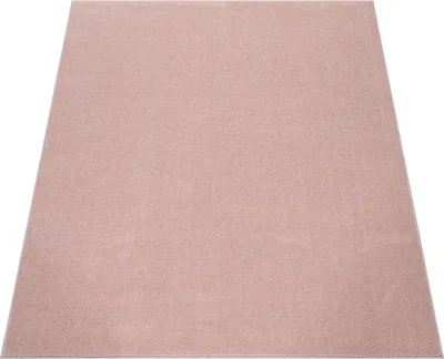 Image de Tapis pour salon uni à poils courts, simple et moderne, rose, dimensions 80 x 250 cm