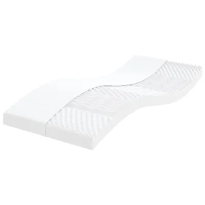 Image de Matelas en mousse blanc 90x200 cm 7 zones dureté 20 ILD
