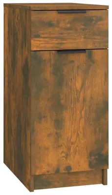 Obrázok produktu pre vidaXL Stolová skriňa Smoked Oak 33,5x50x75 cm odvodený výrobok z dreva
