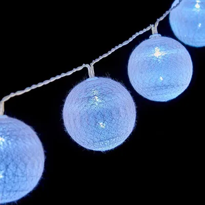 Produktbild von LED-Kugel-Girlande Ø 4 cm Weiß 2 m